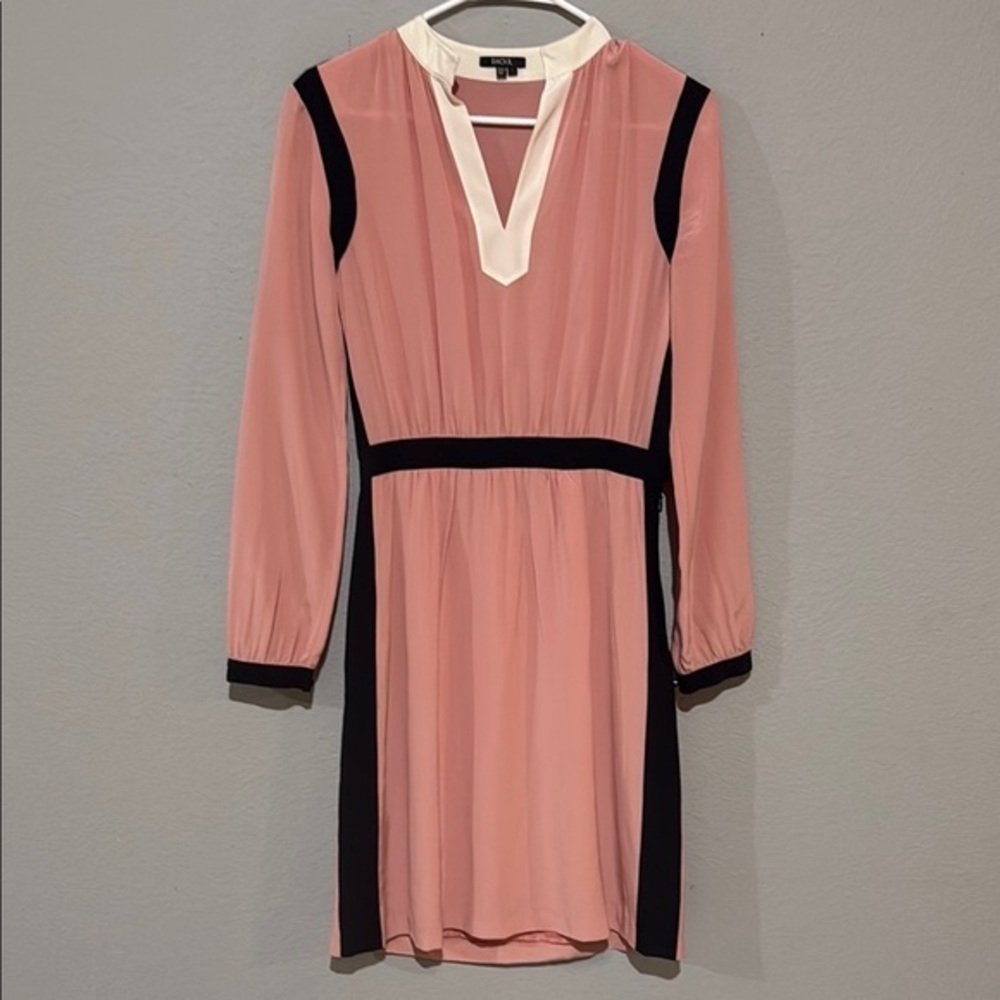 Raoul silk Pink long Sleeve V-Neck Sz 2 Dress